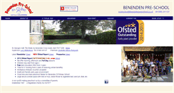 Desktop Screenshot of benendenpreschool.co.uk